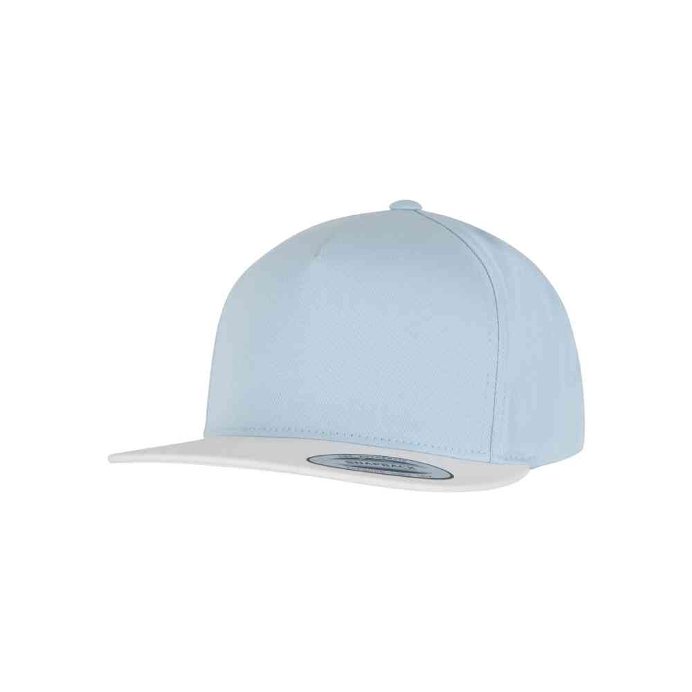 Flexfit - Classic 5 Panel Snapback Cap - Blue/White